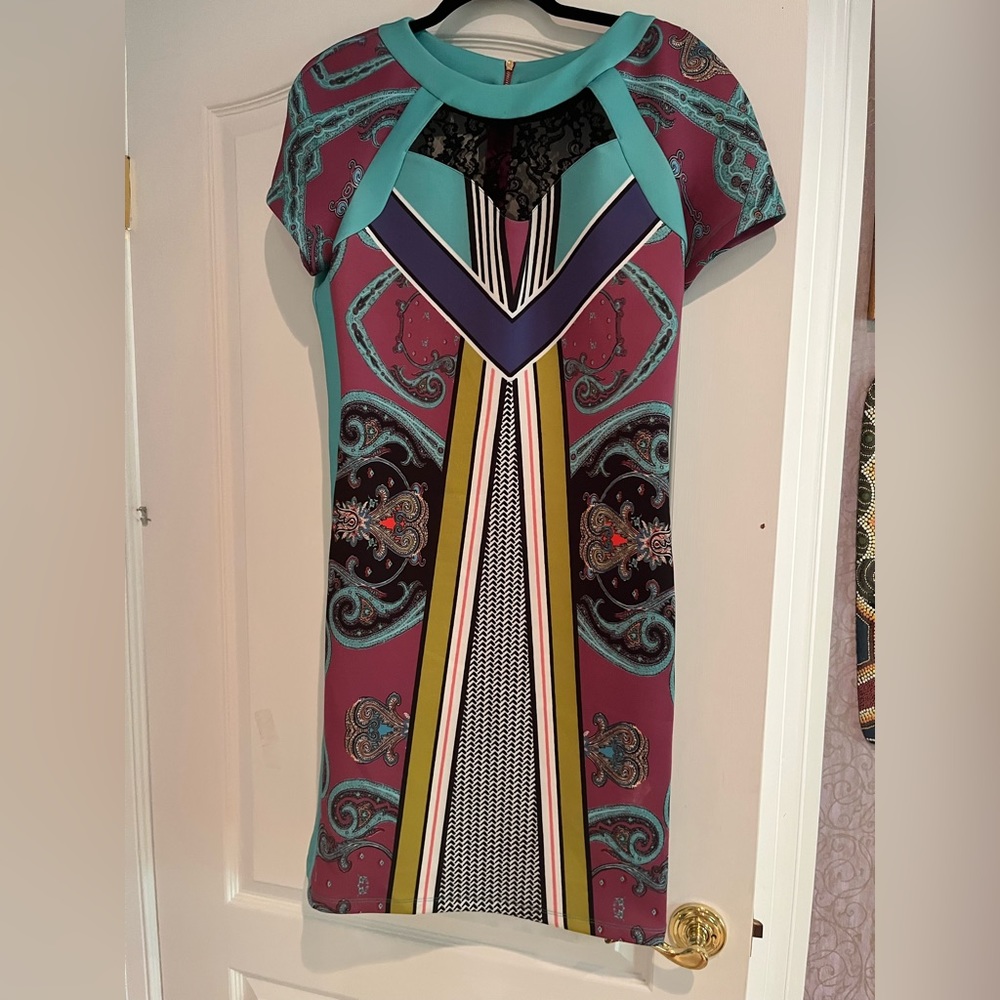 NWT La Plateau colorful dress made in Turkey MEDIUM